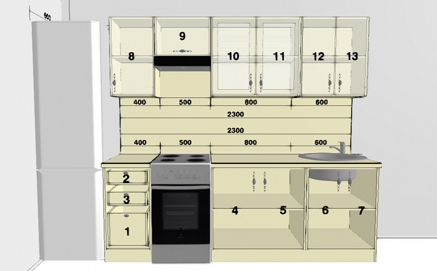 Сколько собирать кухонный гарнитур