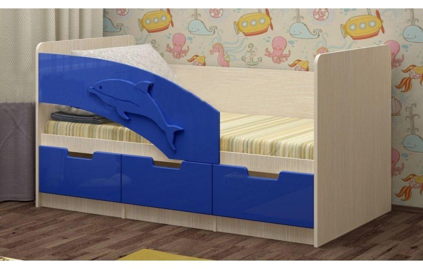 Детская кровать дельфин 3 схема