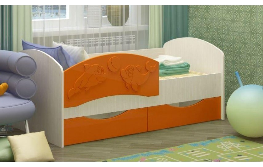 Детская кровать дельфин 3 схема